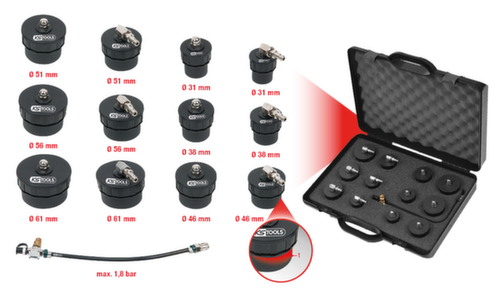 Turbo-oplader bajonet laadluchtsysteem testkoffer