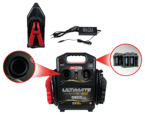12 V condensator booster - mobiele startbooster 1800 A