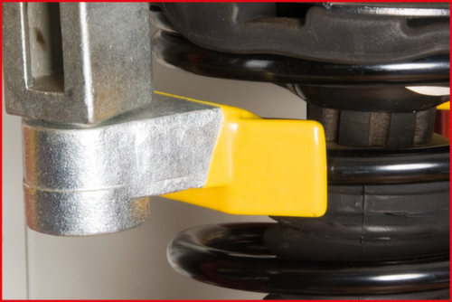 Perslucht standveerklem incl. adapterplaat