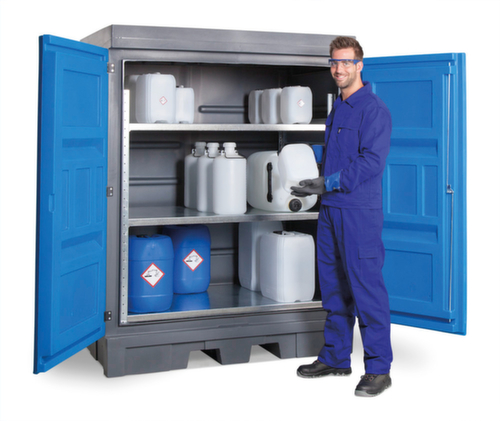 kast voor gevaarlijke stoffen Typ D voor kleinemballage, hoogte x breedte x diepte 1980 x 1560 x 1080 mm