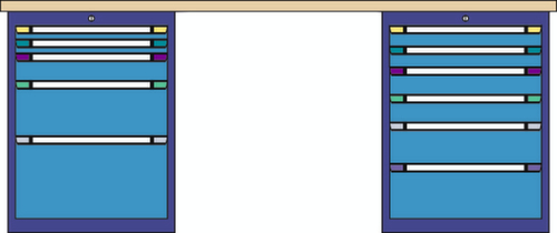 Thurmetall Werkbank, 11 laden