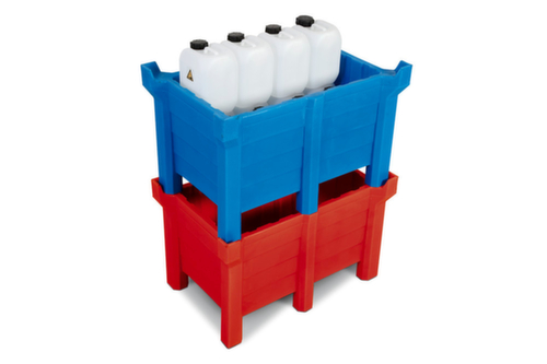 Stapelbak, rood, inhoud 90 l