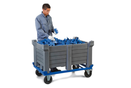 Stapelbak, grijs, inhoud 300 l