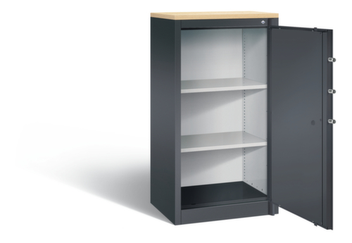 C+P Veiligheidskast voor op kantoor met houten afdekplaat