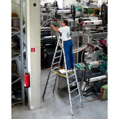 ZARGES Staande ladder met sporten in robuuste industriële uitvoering