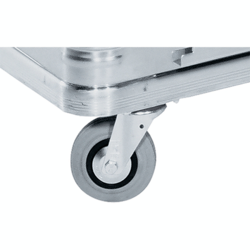 ZARGES Bakwagen W 171 van aluminium, laadvlak 1250 x 700 mm, inhoud 1050 l