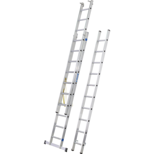 ZARGES Multifunctionele telescoopladder Skymaster DX, 3 x 12 driehoekige sporten