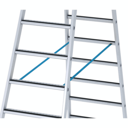 ZARGES Ladder R13step B met antislip treden, 2 x 14 treden met R13-laag