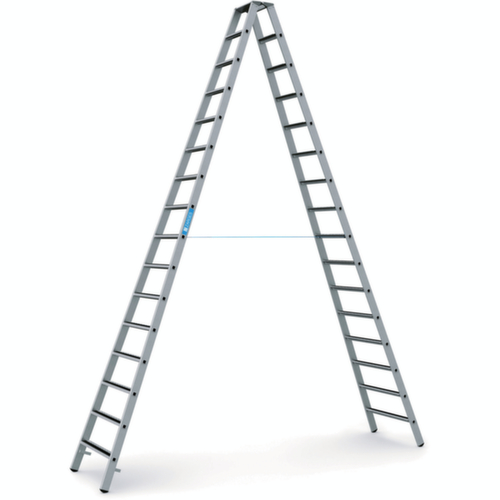 ZARGES Ladder R13step B met antislip treden, 2 x 16 treden met R13-laag