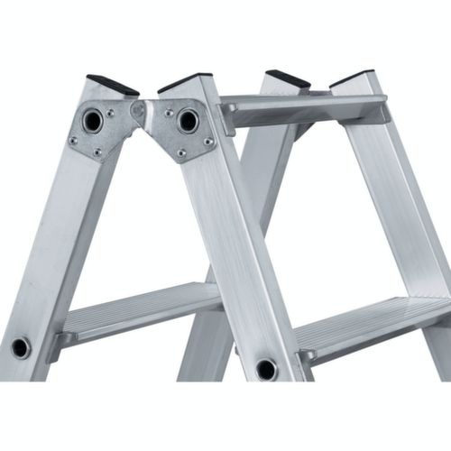 ZARGES Ladder Nova B tweezijdig te betreden, 2 x 6 trede(n) met traanplaatprofiel