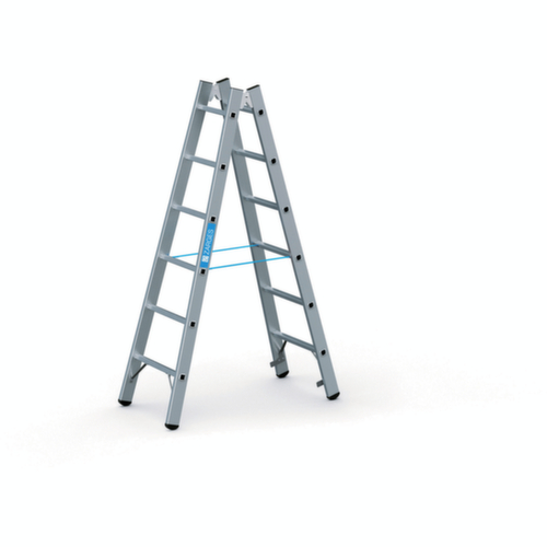 ZARGES Staande ladder met sporten in robuuste industriële uitvoering
