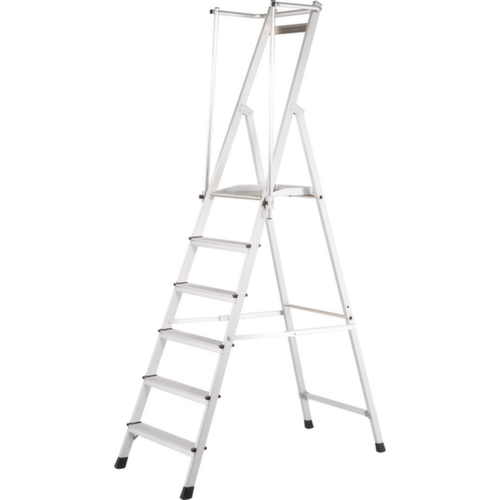 ZARGES Platformladder ZAP NEO S met in-/uitklapbare leuning