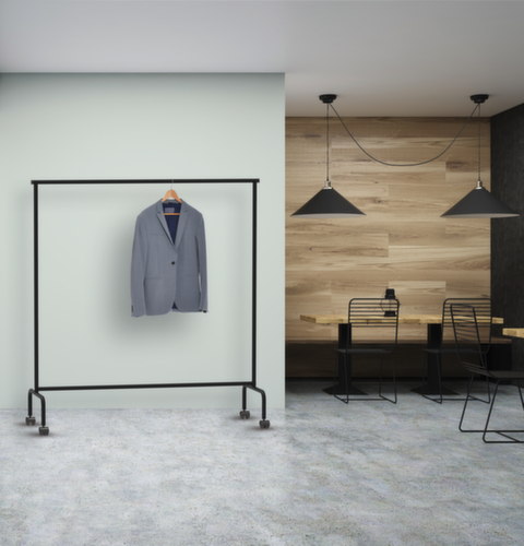 verrijdbaar garderoberek MAULlimbo met 2 uittrekbare armen, zwart