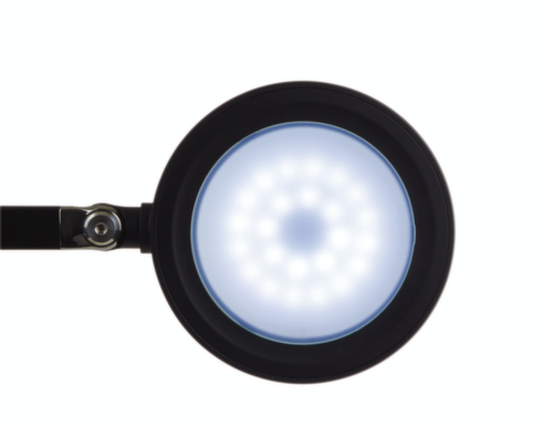MAUL dimbare LED-bureaulamp MAULgrace colour vario, licht daglicht- tot warmwit, zilverkleurig