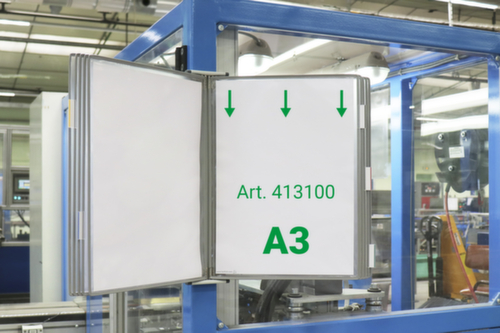 tarifold Systeem met displaypanelen, met 10 zichtpanelen in DIN A3