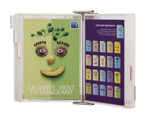 tarifold Antibacterieel systeem met displaypanelen STERIFOLD, met 10 zichtpanelen in DIN A4