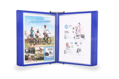 tarifold Wandsysteem voor displaypanelen Easyload, met 10 zichtpanelen in DIN A4