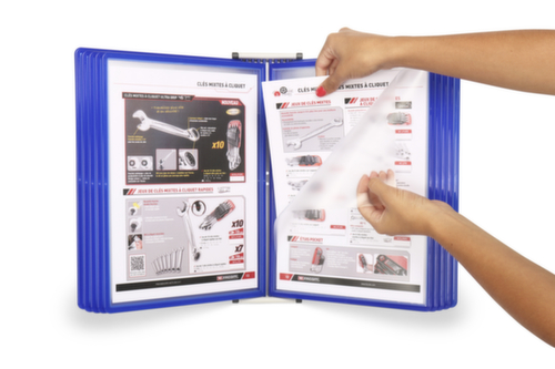 tarifold Wandsysteem voor displaypanelen Easyload, met 10 zichtpanelen in DIN A4