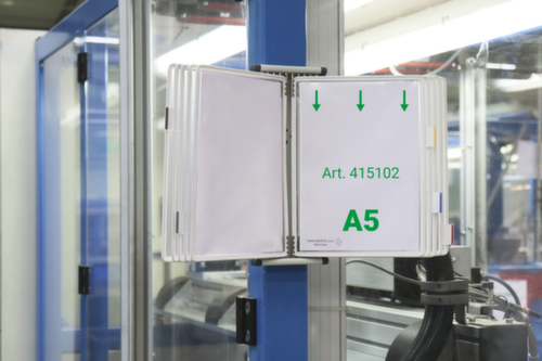 tarifold Systeem met displaypanelen, met 10 zichtpanelen in DIN A5