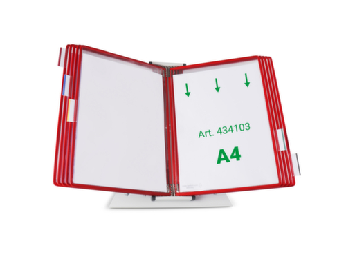 tarifold Systeem met displaypanelen, met 10 zichtpanelen in DIN A4