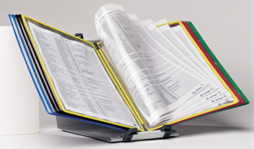 tarifold Tafelsysteem voor displaypanelen Foldfive, met 10 zichtpanelen in DIN A4