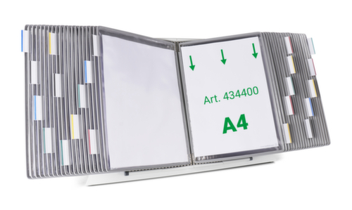 tarifold Tafelsysteem voor displaypanelen, met 40 zichtpanelen in DIN A4