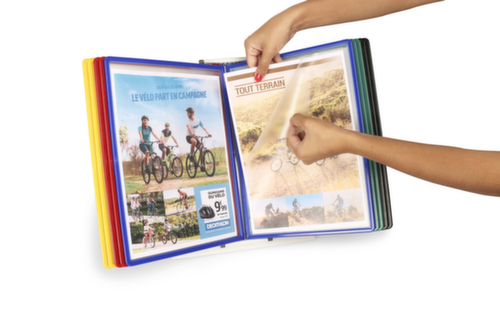 tarifold Tafelsysteem voor displaypanelen Easyload, met 10 zichtpanelen in DIN A4