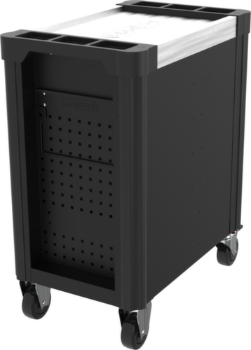 PERFORMANCEplus P10 BLACK/ROT Werkplaatswagen met 8 laden