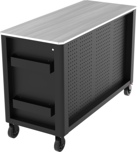 PERFORMANCEplus P45 BLACK/ROT Werkplaatswagen met 14 laden