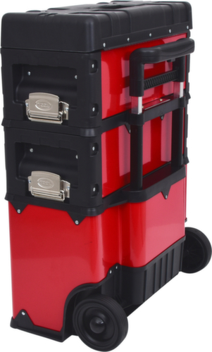 Verrijdbare gereedschapskist van kunststof-staal