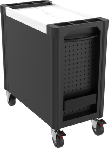 PERFORMANCEplus P25 BLACK/ROT Werkplaatswagen met 8 laden