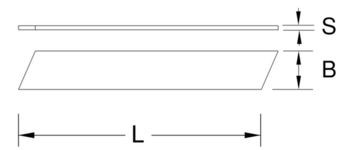 Afsnijmesjes 0.5x18x100 mm