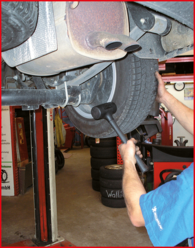 Terugslagvrije hamer met zacht slagvlak