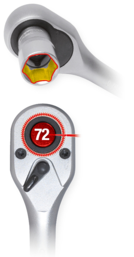 1/4"+3/8"+1/2" dopsleutelset