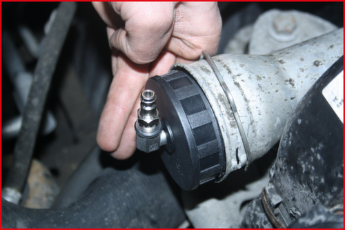 Turbo-oplader bajonet laadluchtsysteem testkoffer