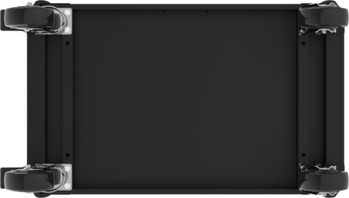 PERFORMANCEplus P10 BLACK/ROT Werkplaatswagen met 8 laden