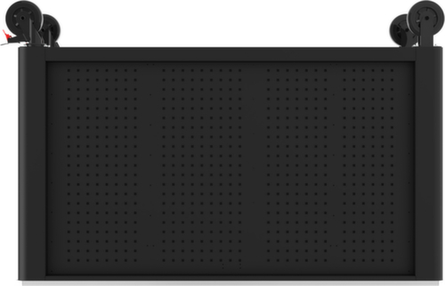 PERFORMANCEplus P45 BLACK/ROT Werkplaatswagen met 14 laden