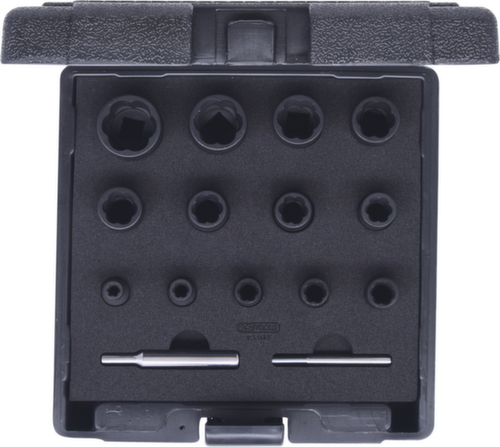 1/4"+1/2" Spiraalprofiel dopsleutelset