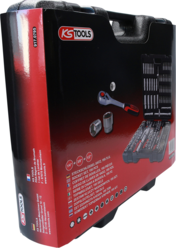 1/4"+3/8"+1/2" dopsleutelset