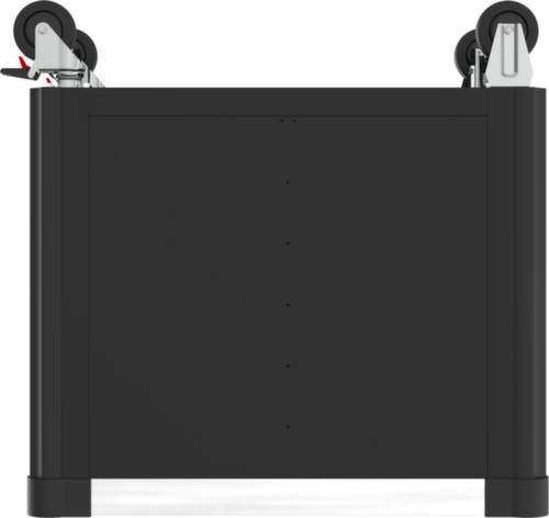 PERFORMANCEplus P25 BLACK/ROT Werkplaatswagen met 8 laden