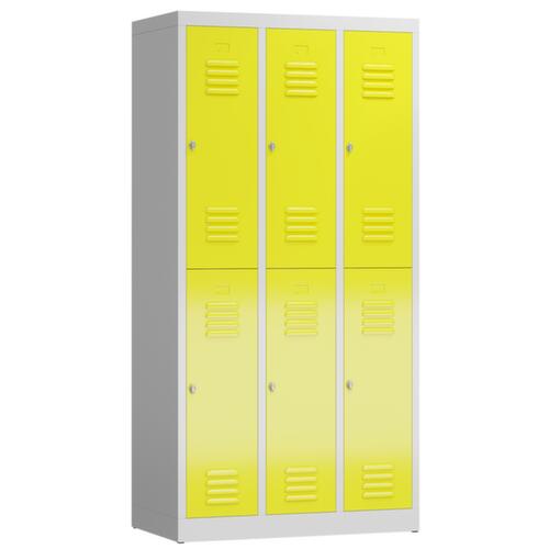 Dubbele garderobekast ClassiX, vakbreedte 290 mm