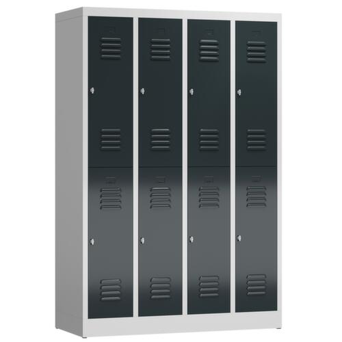 Dubbele garderobekast ClassiX, vakbreedte 295 mm