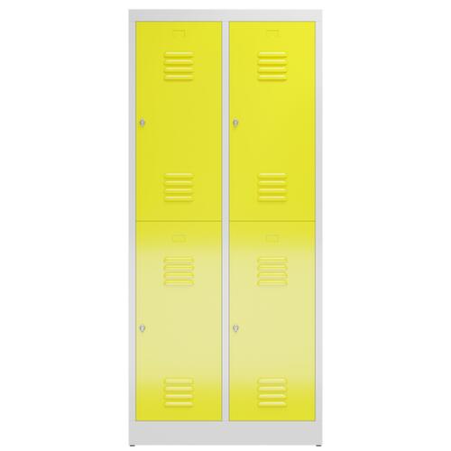 Dubbele garderobekast ClassiX, vakbreedte 400 mm