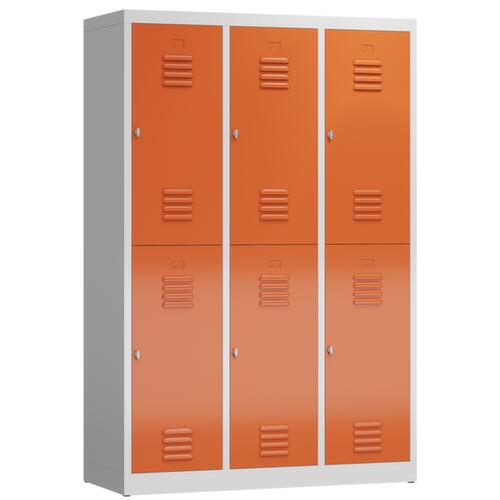 Dubbele garderobekast ClassiX, vakbreedte 395 mm