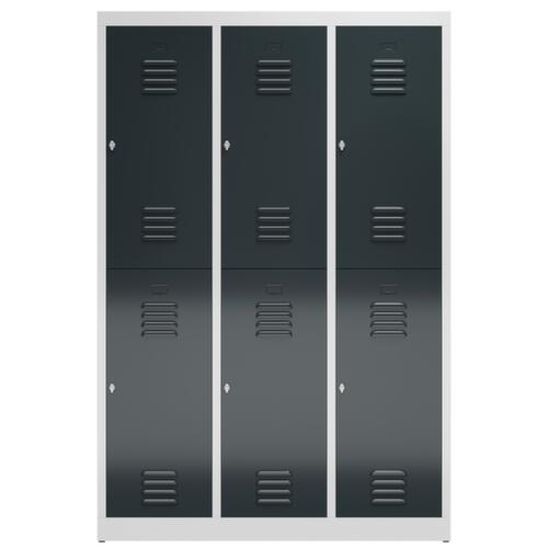 Dubbele garderobekast ClassiX, vakbreedte 395 mm