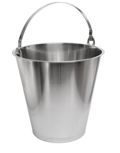 Emmer van RVS, inhoud 15 l