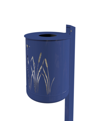 Afvalbak met rietdesign