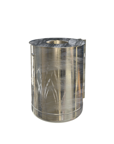 Afvalbak met rietdesign