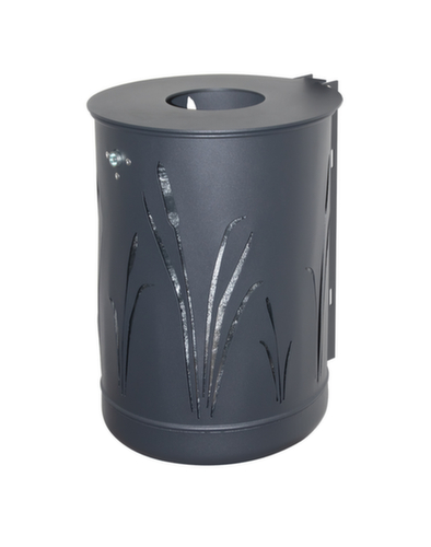 Afvalbak met rietdesign