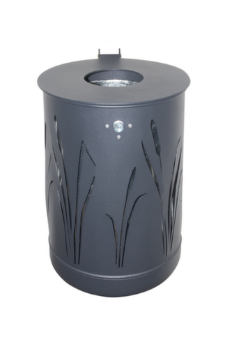 Afvalbak met rietdesign